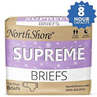 NorthShore Supreme Tab-Style Briefs, Purple, Medium, Case/60 (4/15s)