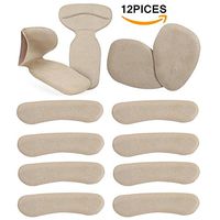 High Heel Pads 12pcs, Heel Grips Liners Shoes Cushion Inserts Heels Snugs for Women Foot Care Protector