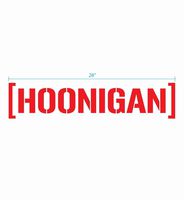Hoonigan Large Die Cut CBar Premium Vinyl Sticker | 28" Die Cut Vinyl Decal | This is it, Our Iconic Slap. Show Some Love to Your Bumper, Laptop, Skate Deck, Bike, Helmet, and More.