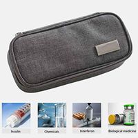 TYUIO Portable Insulin Cooler Bag Diabetic Organizer Medical Travel Cooler Pack +4 Ice Pack