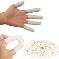 Disposable Latex Natural Rubber Finger Cots Sets Fingertips Protector Gloves Finger Cots Latex,White,800pcs