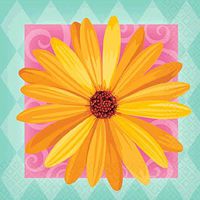 In Bloom Beverage Napkins | 16 Ct. | 5" x 5"