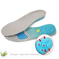 Focussexy Elastic Shock-Absorbing Sports Shoe Insole, Soft Breathable Replacement