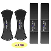 HappyCover Premium Fixate Rubber Pads,Multi-Purpose Nano Gel Pads Washable and Reused,Sticky Cell Phone Holder for Car,Amazing Magic Sticker,Universal Non-Slip Mat (Black Moon 2 Sets)