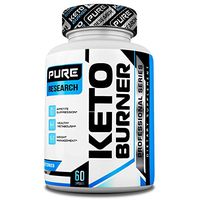 Keto Burner Weight Loss Pills for Women and Men, Burn More Calories & Block Carbs, Increase Your Energy, All Natural, 60 Veggie Caps by Pure Research