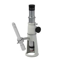 BoliOptics 50X Portable Handheld Field Measuring Inspection Stand Shop Microscope, Includes Pen Light and Reticle Eyepiece, Solid Metal PM13010311