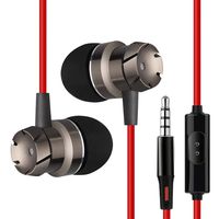 Countia Unisex 3.5mm in-Ear Sport Wired Microphone Earbud Earphon Corded Headsets