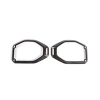 YiXunTen for 2018+ Jeep Wrangler JL Carbon Fiber Grain ABS Car Interior Roof Speaker Cover Frame Decor Sticker Decal Trim