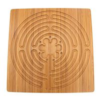 Chartres Finger Labyrinth for Mindfulness and Meditation. Reduce Stress and Find Calm. (Square-Chartres-Small)