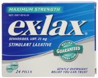 Ex-Lax Maximum Strength Stimulant Laxative Pills, 24 count