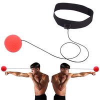 YunZyun Black Boxing Punch Exercise Fight Ball React Reflex Hot with Headband Speed for Training Reactions,Fitness-Boxing Gym Equipment Kids Adults (Black)