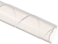 Polyethylene Spiral Wrap Cable Harness, 0.472" OD x 0.354" ID, 0.354" - 2.56" Bundle Range, Natural