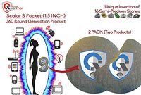 2Pack SP Plus: EMF Protection Tesla Technology Emf Protector. Geopathic Stress Zone Protection.Gold International Award as Radiation Protection EMF Shield, EMF Blocker 1.5 INCH (Black)