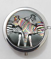 BlackKey Animal Zebra 3-Compartment Decorative Pocket Gift Box Case Organizer for Pill, Color 1 -1860