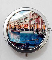 BlackKey Italy Tourism Travel Venice City 3-Compartment Decorative Pocket Gift Box Case Organizer for Pill, Color 1 -240