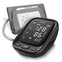 Arm Blood Pressure Monitor, HYLOGY Large LED Display Blood Pressure Machine with Adjustable Blood Pressure Cuff 2-Users Mode 180 Reading Memories, Support Type-C Charge