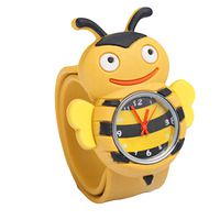 New-Hi 3D Cute Cartoon Animal Unisex Kids Wristwatch Silicone Quartz Watch Boy Girl Xmas Gift Bee