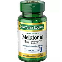 Nature's Bounty Melatonin 3 mg Tablets 120 Tablets (Pack of 2)