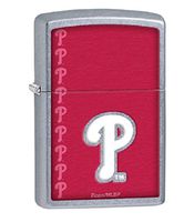 Zippo Personalized Message Engraved on Backside MLB Philadelphia Phillies Windproof Lighter