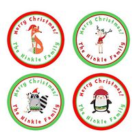 20 Personalized Woodland Animals Stickers - Customized Tags (GT12)