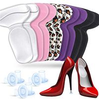 5 Pairs Heel Cushion Inserts Shoe Pads for Shoes Too Big Grips Liners Mix Comfortable Protectors for Women, 3 Pair Clear High Heel Protector Stopper (S, M, L)