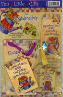 Grandmothers Make Everything Bloom Bookmark, Keychain, Magnet, Gift Bag Gift Set #12961