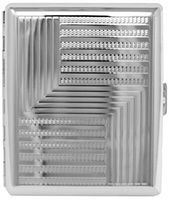 Silver Angles (Full Pack 100s) Metal-Plated Cigarette Case & Stash Box