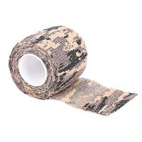Alomejor Tactical Camouflage Tape No Residual Glue Non-Woven Stealth Tape Self-Adhesive Stretchable for Outdoor Wrap Rifle Hunting(ACU Camouflage)