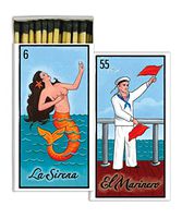 HomArt Fireplace Matches, Large, La Loteria Design