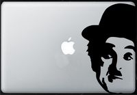 Charlie Chaplin Face - Sticker Decal MacBook, Air, Pro All Models
