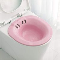 YLOVOW Standard Toilet seat Bath, ightweight Portable Travel Bidet Easy Clean - Fits onto Any Standard Toilet Seat,Pink