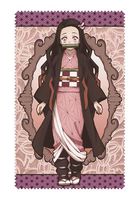 emon Slayer: Kimetsu no Yaiba Nezuko Kamado Character Cospa Glasses Cleaner Cloth Collection Anime Girls Art