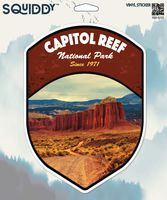 Squiddy Capitol Reef National Park - Vinyl Sticker for Car, Laptop, Notebook (5" Tall)