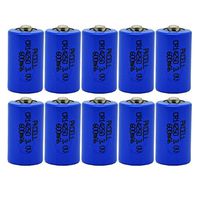 1/2AA Size Lithium Battery 3V Model CR 14250 Count:Pcs (10)