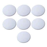 Strongest Wall Door Handle Stopper Set. 7 Pieces of White Silicone Door Knob, Round Wall Shield Cushion. Wall Protector for Door Handle. Guard Door Bumper Wall Protector Rubber. Self Adhesive