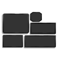 DEMCiflex Dust Filter Kit for Corsair Carbide 500R (5 Filters), Black Frame/Black Mesh