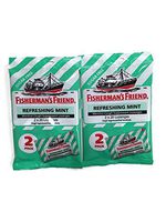 Sugar Free Fisherman's Friend Lozenges, Refreshing Mint Cough Suppressant Lozenges, 40-count Bags (2 Sets)