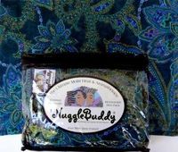 'NUGGLEBUDDY Microwavable Moist Heat & Aromatherapy Organic Rice Pack. Beautiful"Hunter Paisley" Fabric. SWEET LAVENDER Aromatherapy!