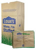 Lowe's 30 Gallon Heavy Duty Brown Paper Lawn and Refuse Bags for Home and Garden (10 Count)