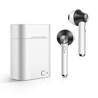 Fercisi Bluetooth Wireless Music Earphones with Microphone Binaural Calls,with Charger Box Voice Control Casual, Travel, Outdoor, etc (Black)