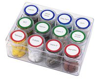 Pill Containers with Tray, 12 compartments, Large Size, Pill Organizer