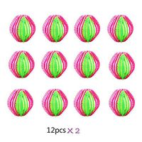Asdomo 12 Pack Washing Balls, Reusable Dryer Balls Magic Hair Removal Plastic Laundry Balls Washer and Dryer Ball Remove Long Hair to Save Drying Time