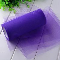 Hot Sale Decorations Purple Matt Tulle Roll Spool 6inch x 25yard Tutu Wedding Gift Craft Party Tutu Bow Craft Vivid DIY Gift