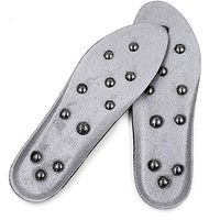 LvBo Reflexology Magnetic Therapy Magnet Massage Insole Shock Absorption Pressure Relief Shoe Pads for Women and Men Health Foot (Length(25cm))