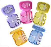 EUBUY 1 PCS Cute & Compact Contact Lens Case Box Containner Travel Kit