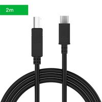 Auswaur USB C to B Cable, Type C Male to USB B Male, USB C (Thunderbolt 3 Compatible) Printer Cord for 2015 MacBook, Google Chromebook Pixel, Samsung Chromebook Pro, ASUS Zen AiO PC etc (2m, Black)