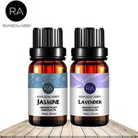 Jasmine Lavender Essential Oil Set Now Aromatherapy 100% Pure Therapeutic Grade Oils, 2/10ml - Pack of 2
