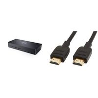 Dell USB 3.0 Ultra HD/4K Triple Display Docking Station (D3100) & AmazonBasics High-Speed 4K HDMI Cable, 6 Feet, 1-Pack