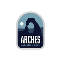Vagabond Heart Arches National Park Weatherproof Vinyl Sticker