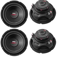 4 Pyle PLPW10D 10" 4000W Car Subwoofer Audio Power Subs Woofers DVC 4 Ohm Black